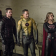 Stephen Amell as Dark Arrow, Tom Cavanagh as Dark Flash, and Melissa Benoist as Overgirl (Photo: Jack Rowand/The CW)